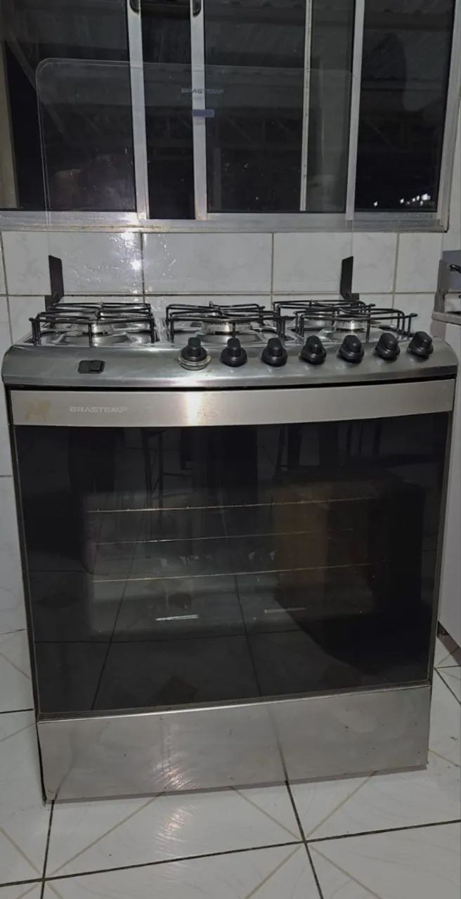 Fogão seis bocas Brastemp bom e barato