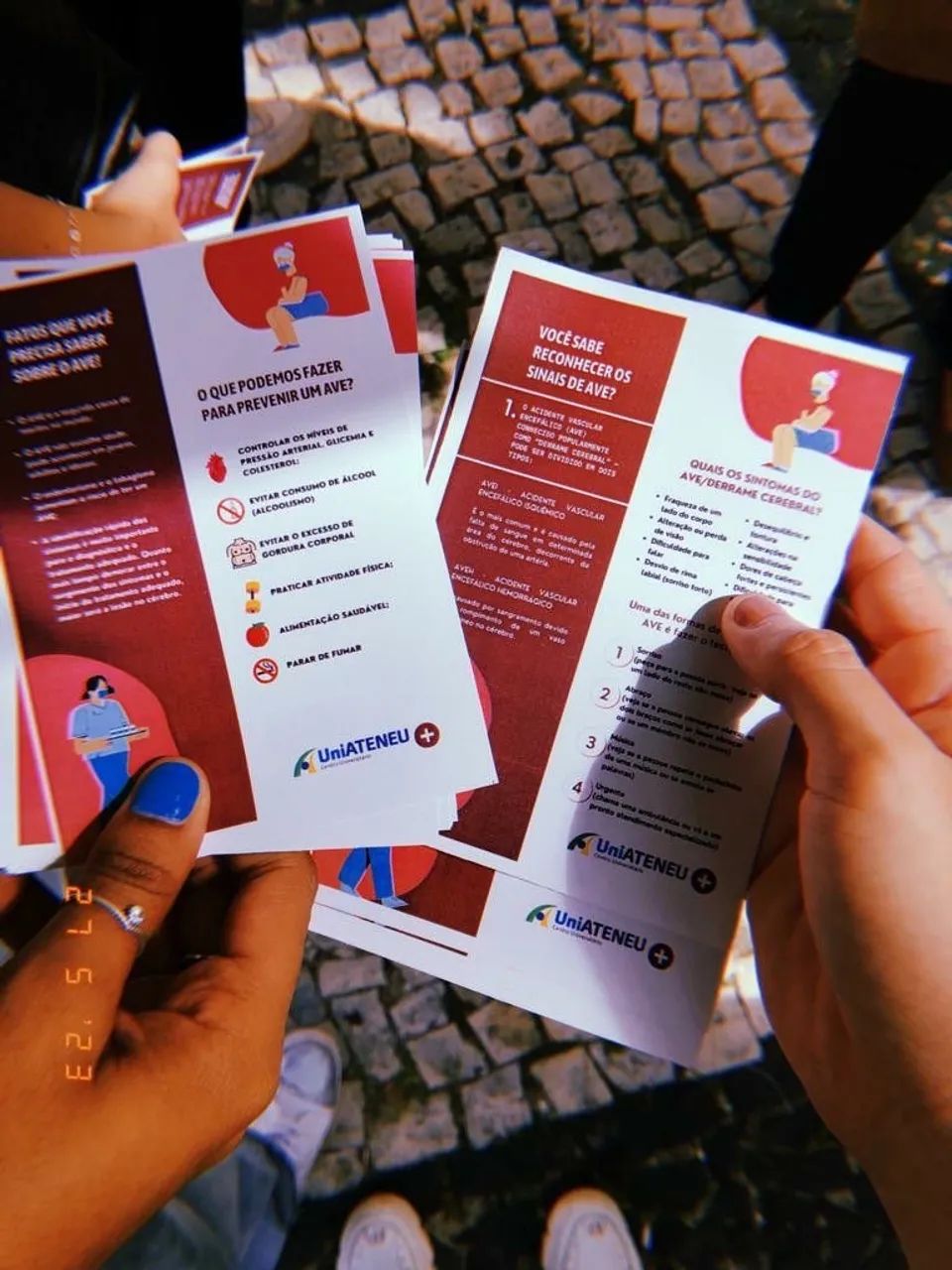 Trabalho com panfletagem e recepção 