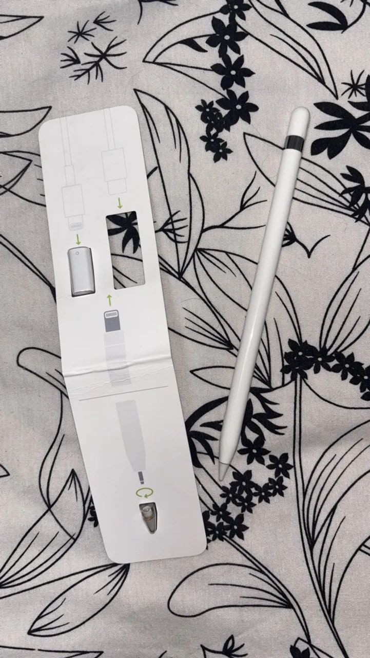 Apple pen (primeira geração) com ponta extra e adaptador  - Foto 3