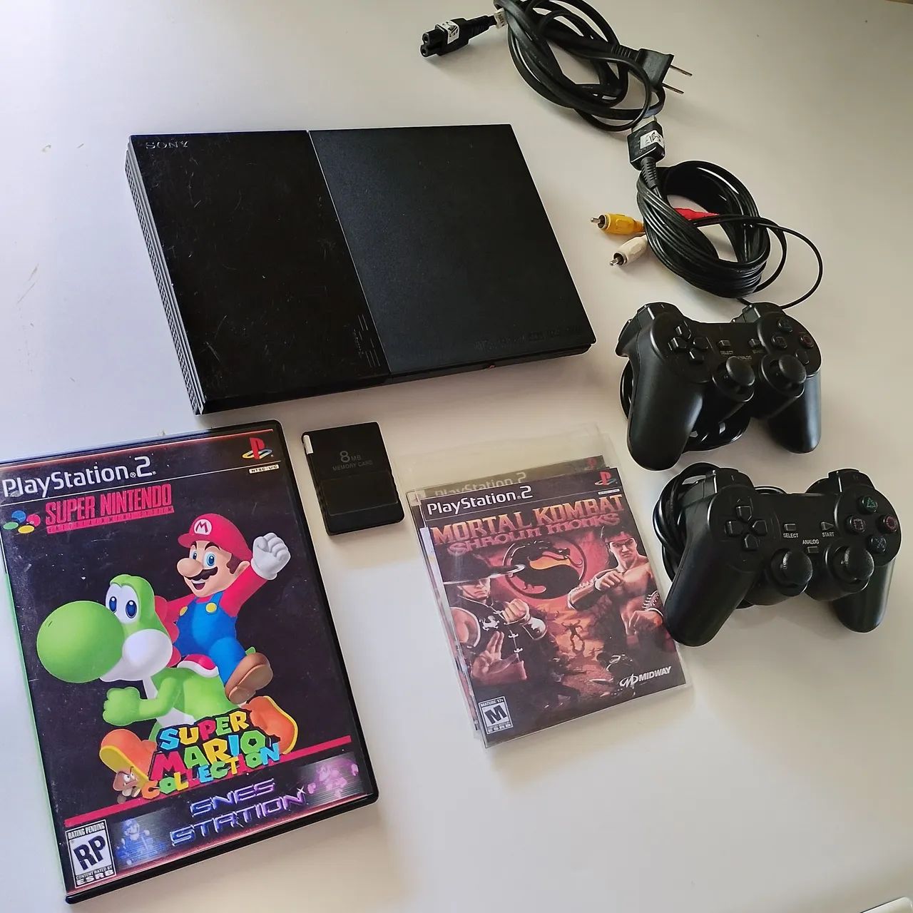 Playstation 2 Desbloqueado + 2 Controles e Jogos - Foto 2