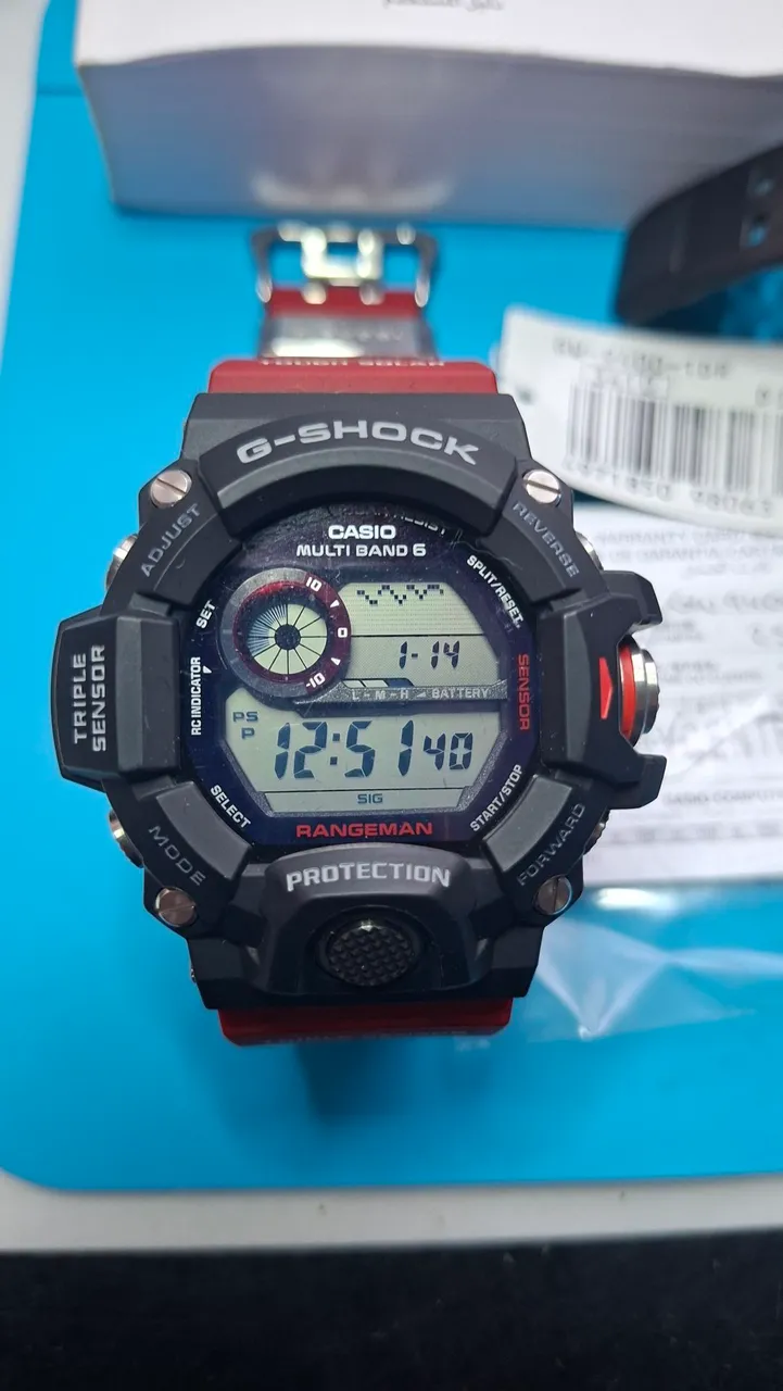 Relógio Casio G-Schock RANGEMAN GW-9400-1DR (3410) - Acessórios