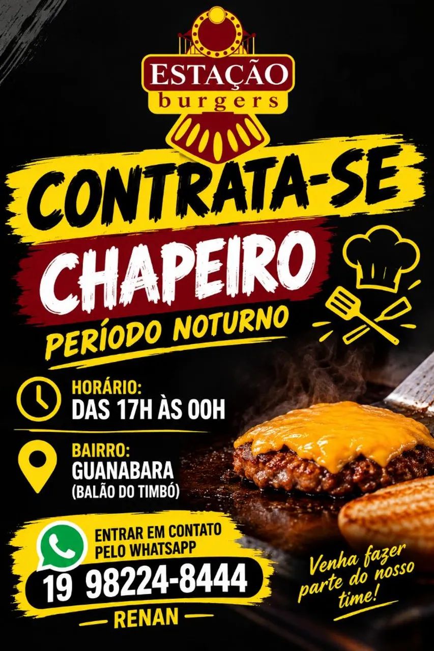 Vaga para chapeiro 