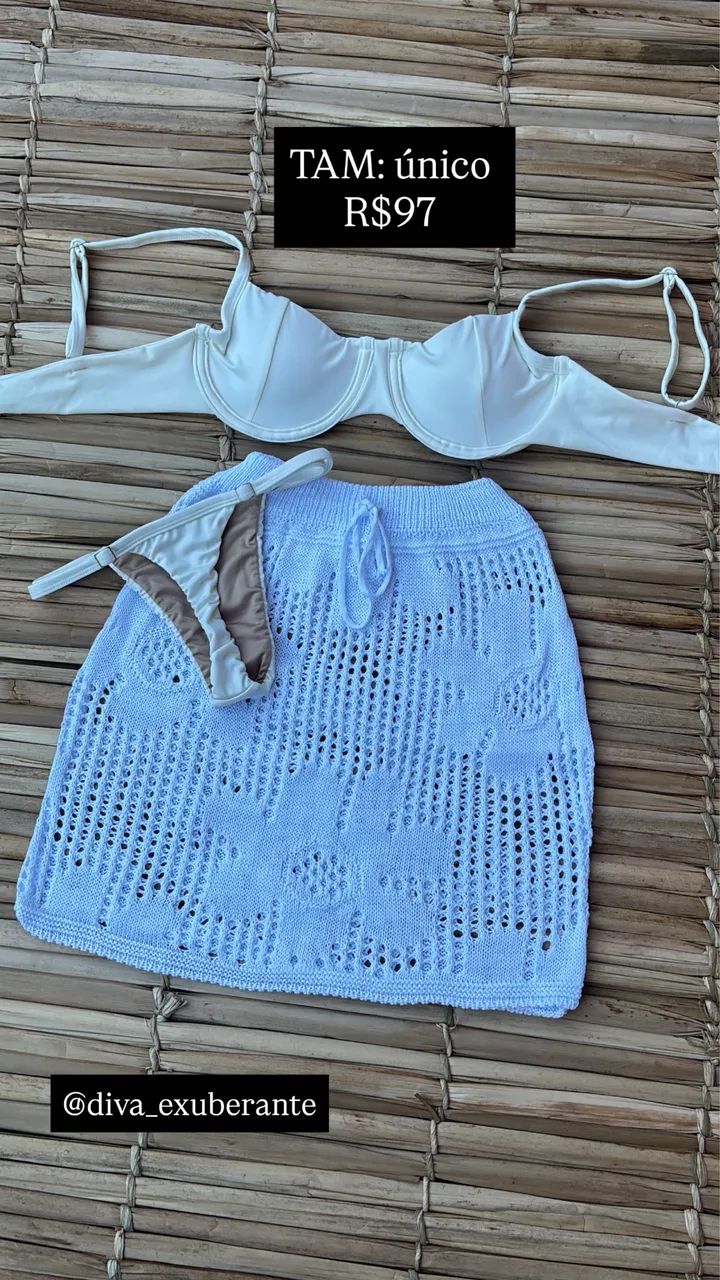 Kit biquíni e saída  - Foto 3