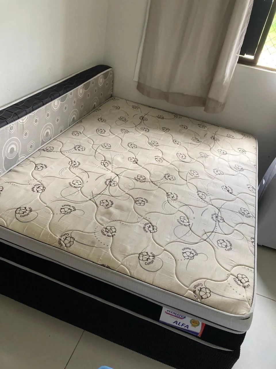 Cama box casal (box + colchão) Plumatex