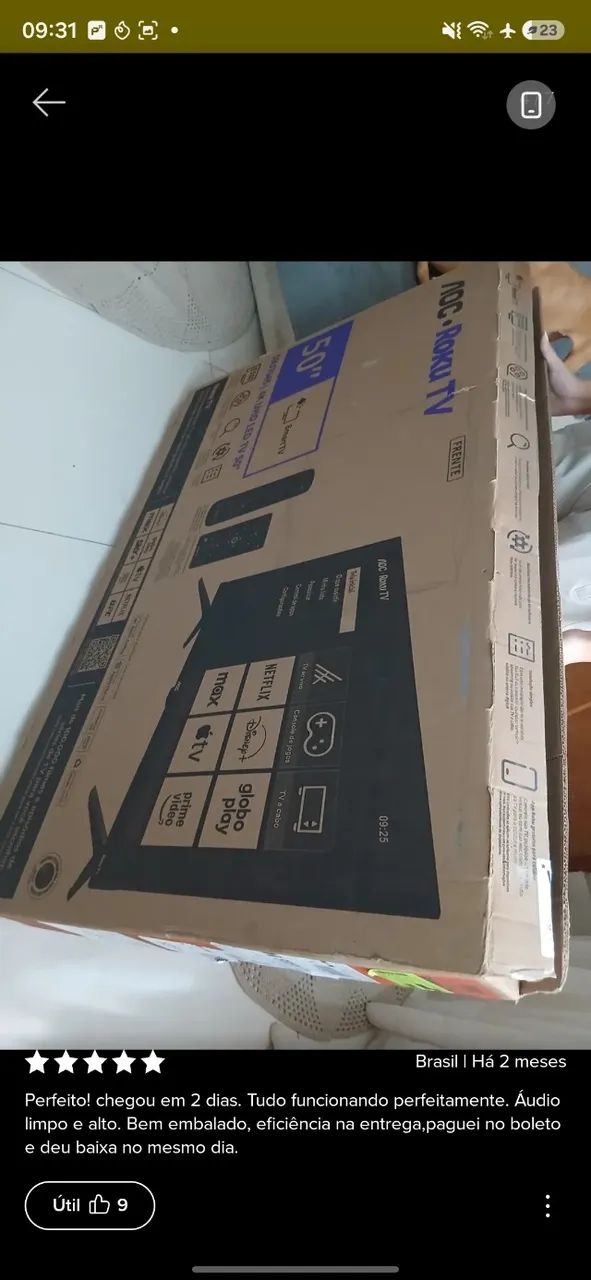 Tv roku 4k 50 polegadas (na garantia e com caixa) - Foto 2