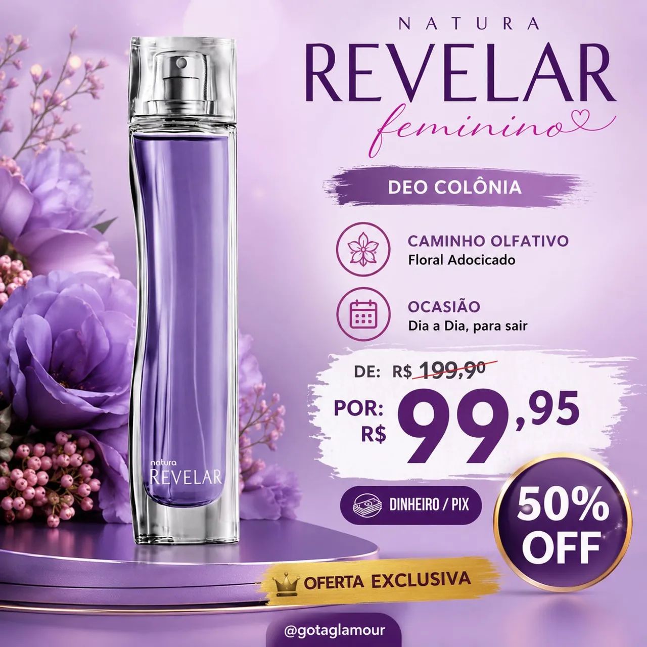 Revelar feminino Natura 