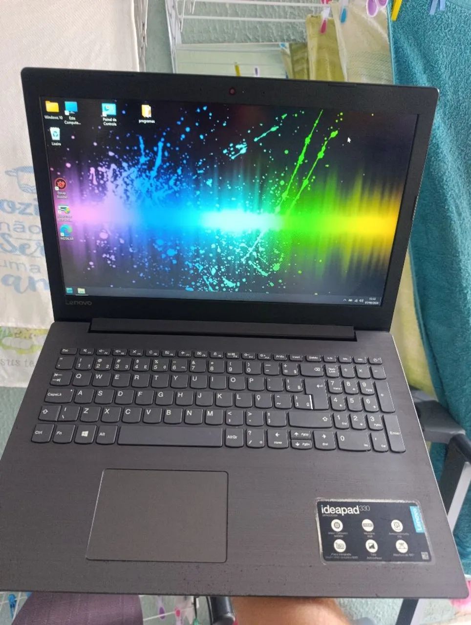 Notebook Lenovo com SSD de 240 gigas, 4 gigas de RAM ddr4, bateria excelente, carregador  - Foto 3