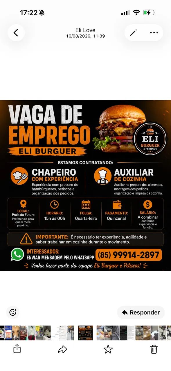 Chapeiro e aux de cozinha 