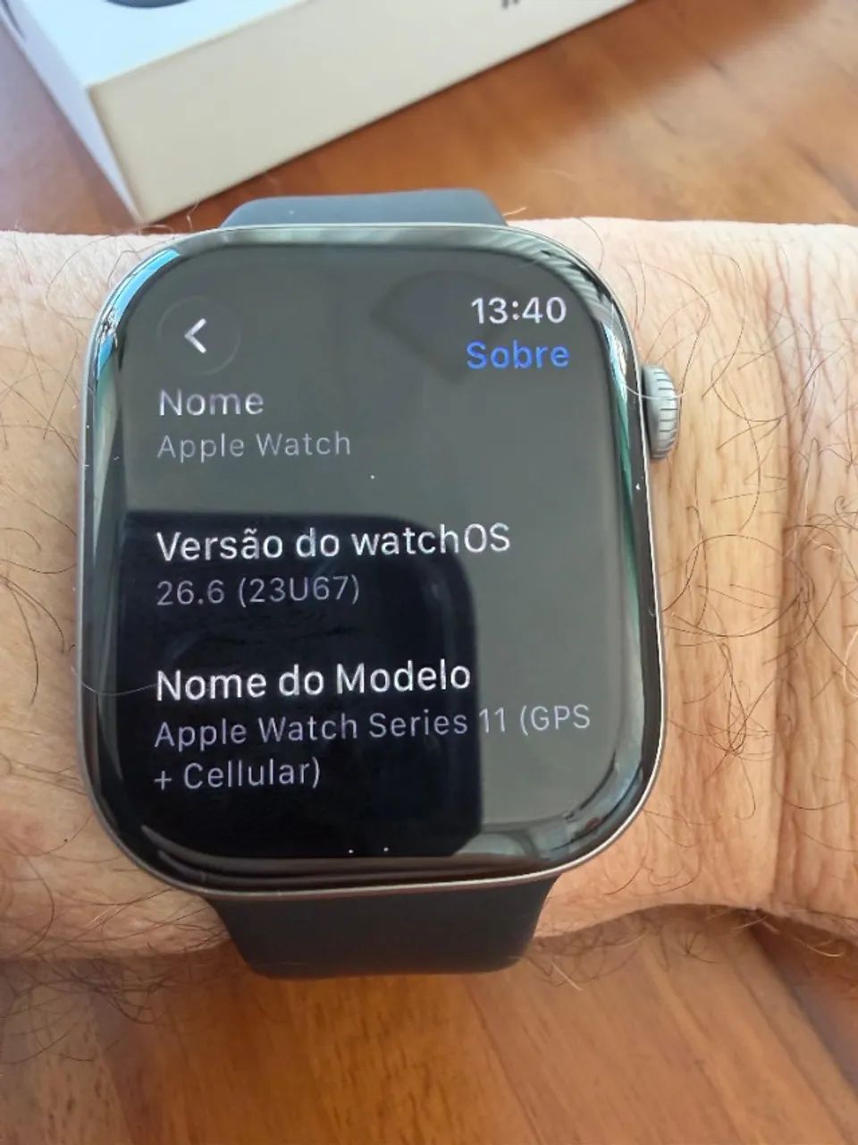 Apple Watch Series 11 (GPS + Cellular) - Garantia Apple até 20/03/2027 - Impecável!