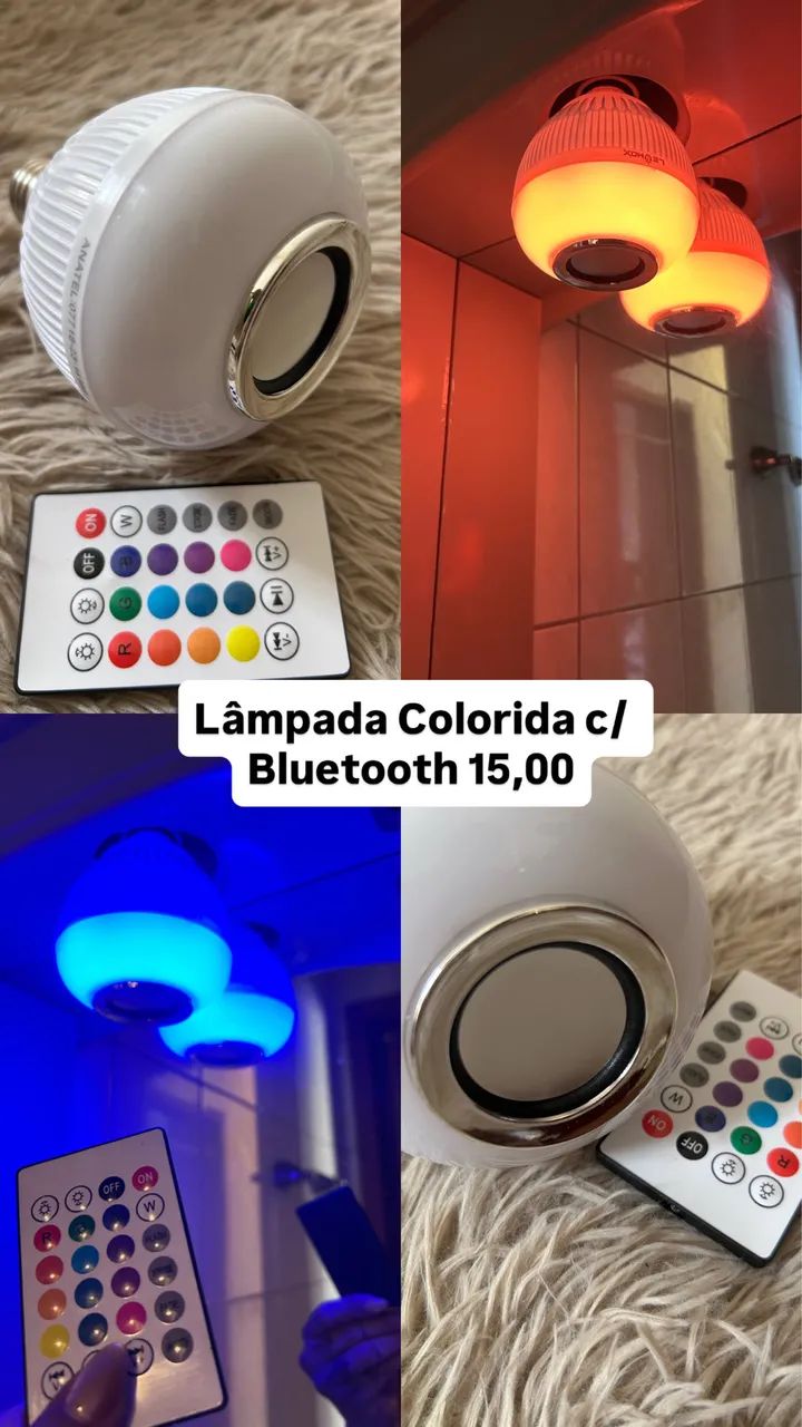 Lâmpada Colorida com Bluetooth  - Foto 2