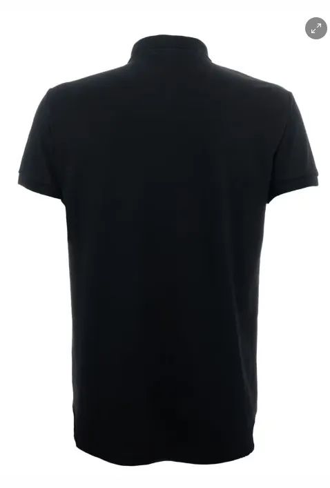 Camisa Polo Yamalube Patch Preta Masculina