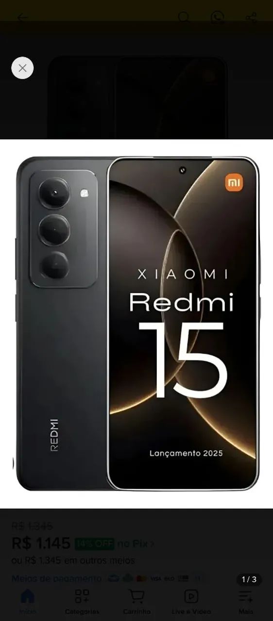 Vende -se Celular Redmi 15 256 G /8 Ram novo  - Foto 4