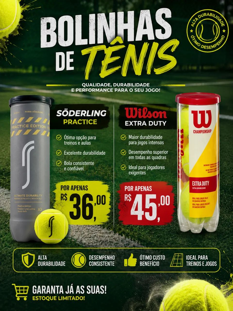 Bolas de tênis 