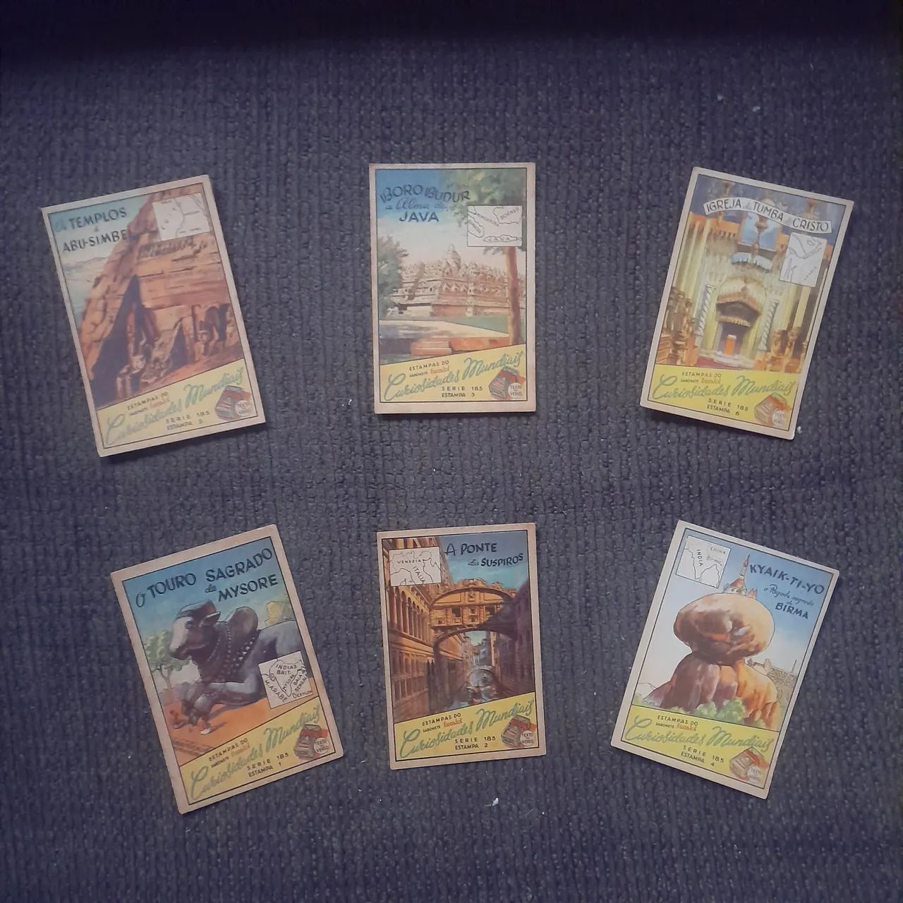 Estampas eucalol série completa CURIOSIDADES MUNDIAIS 