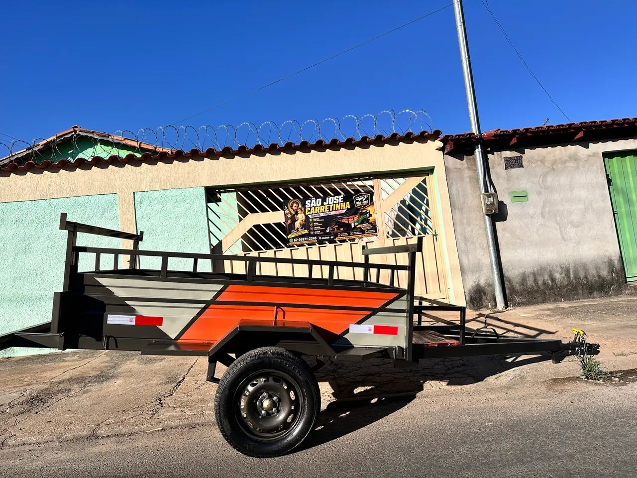 Carretinha barata reforçada 850kg - Foto 3