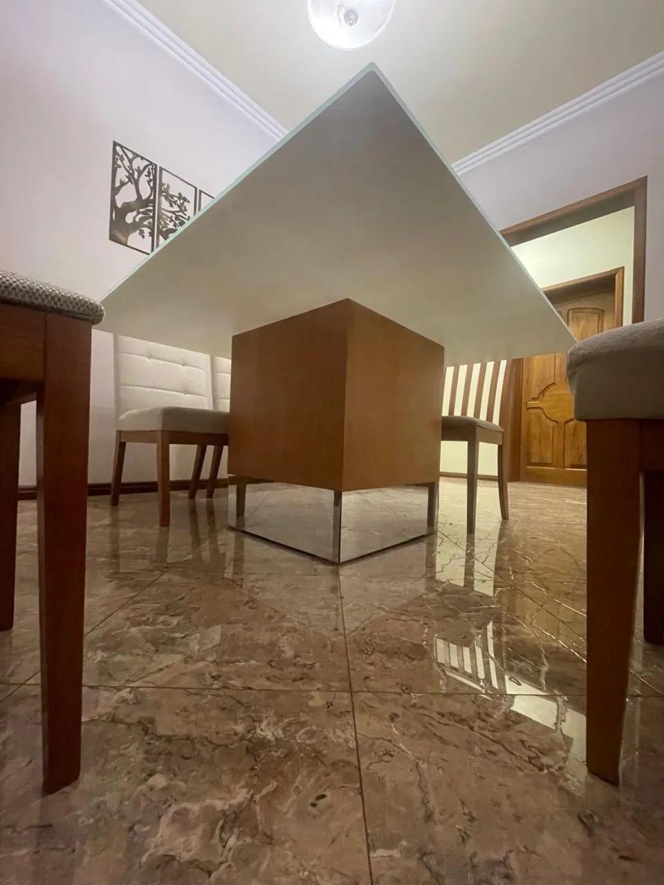 Mesa 8 lugares (vidro laka) - Foto 2