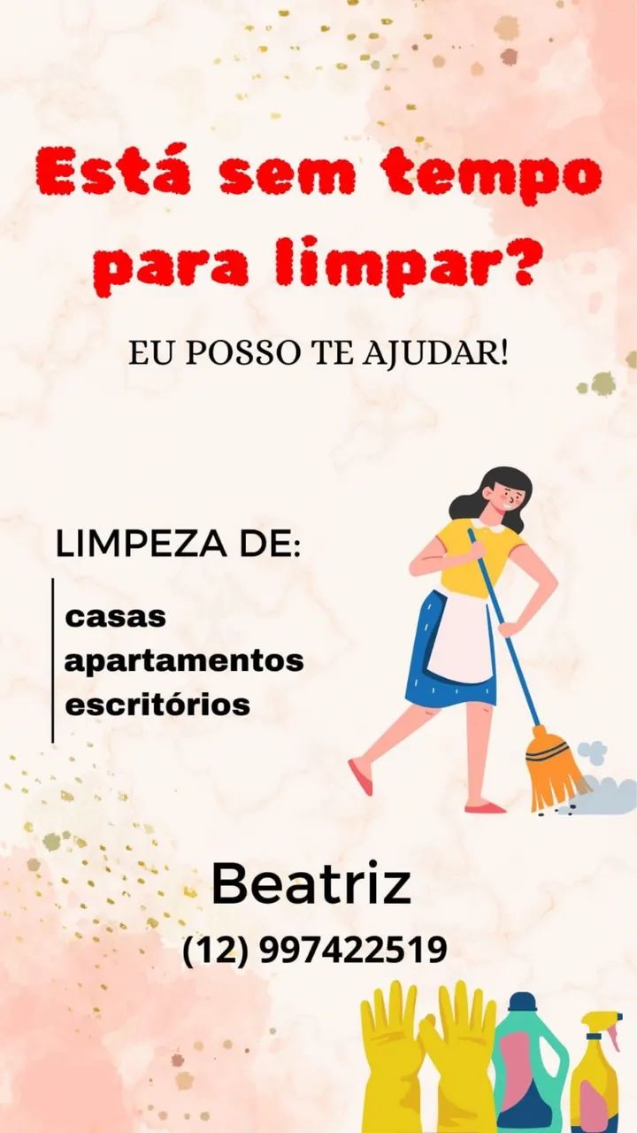 Faço faxina em geral 