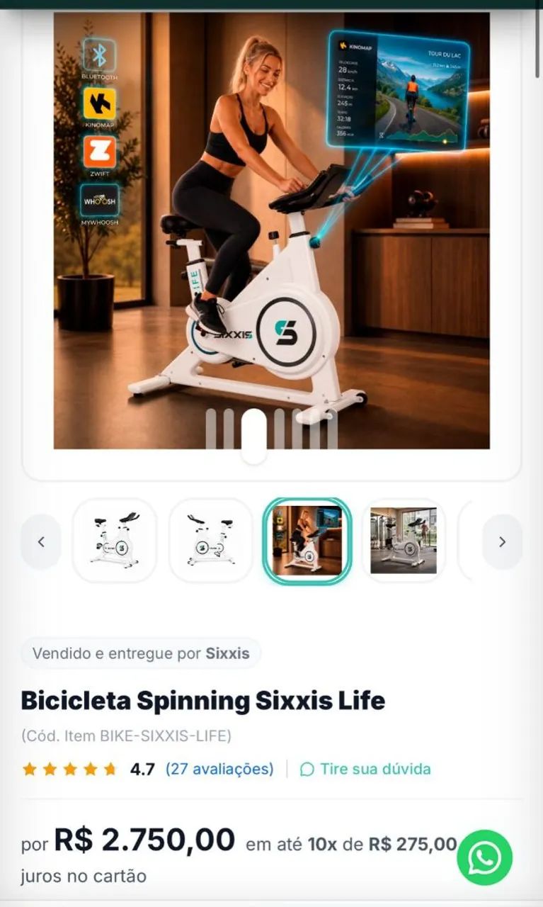 Bicicleta ergométrica espinnig