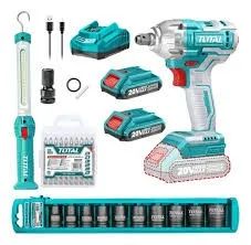 chave de impacto marca total completa com lanterna
