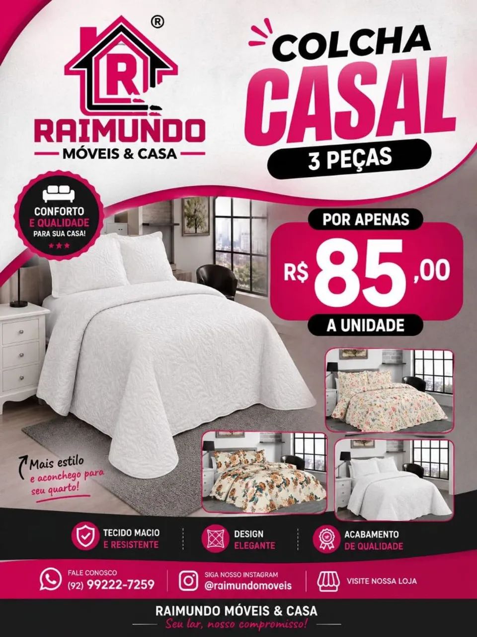 Colchas de casal e solteiro 