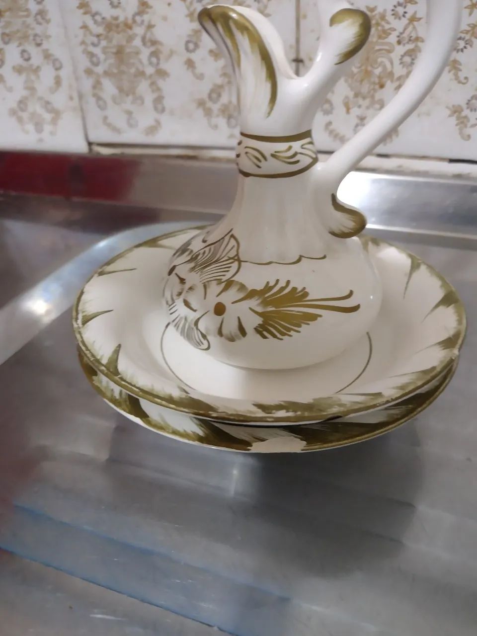 Vendo kit com 3 peças antigas para Antiquário  - Foto 3