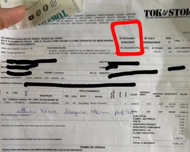 SOFA TOK&STOK EM COURO LEGITIMO 3 LUGARES - Foto 5