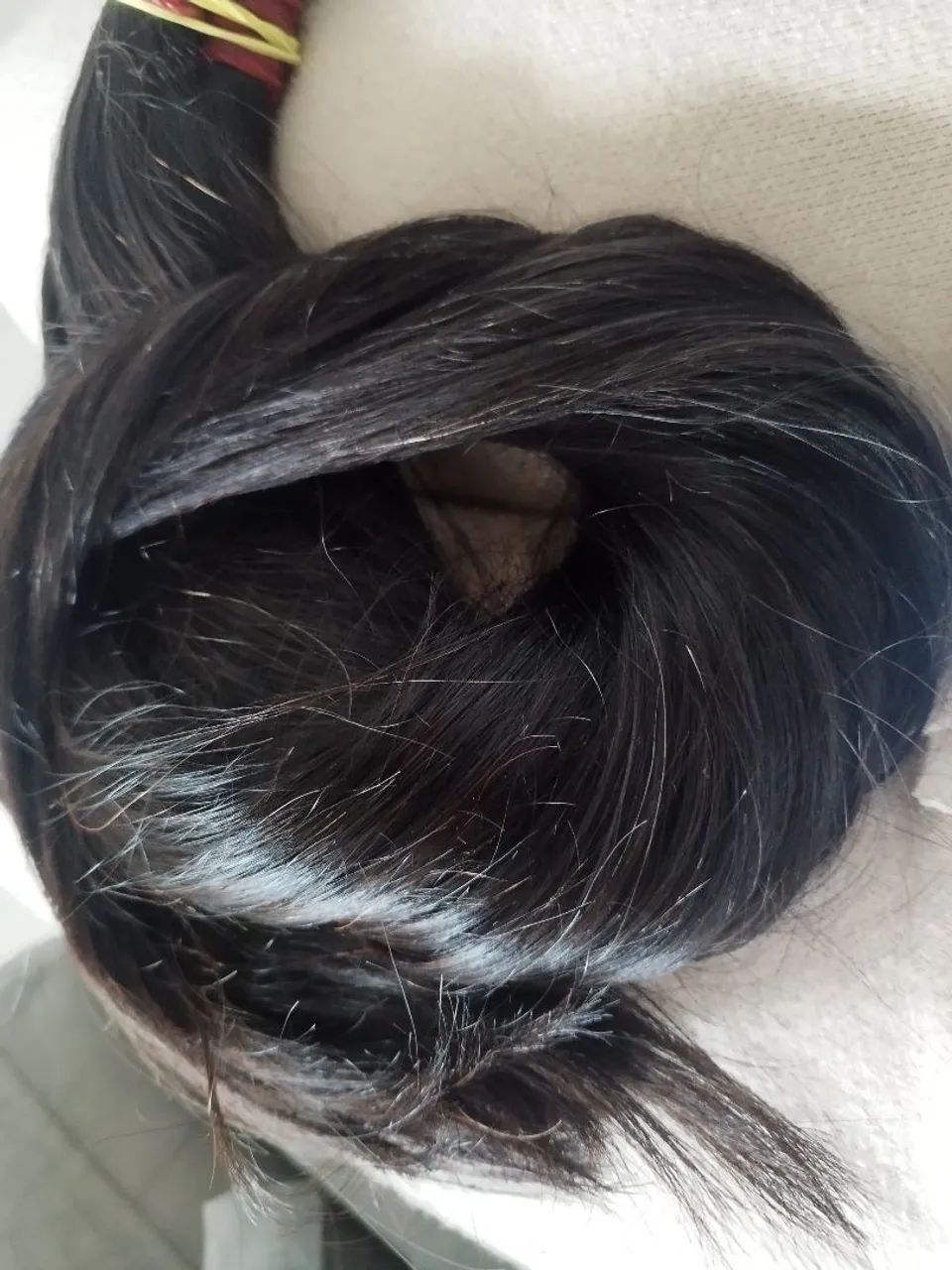 Cabelo humano liso ondulado 65 cm - Foto 5
