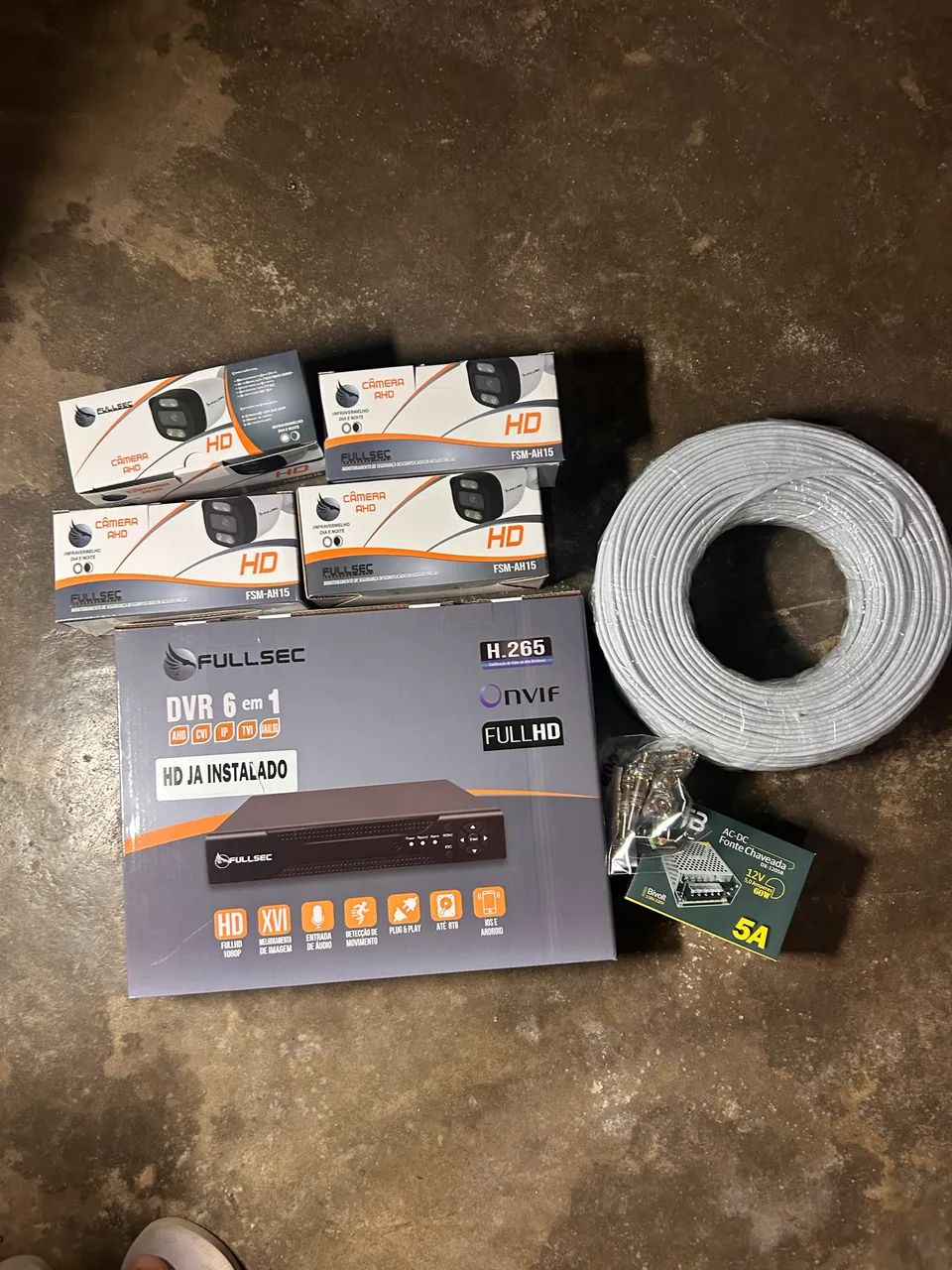 Kit câmeras de segurança fullsec