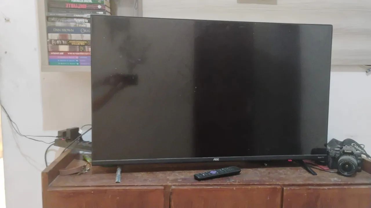 Roku Tv 36" com a tela quebrada 