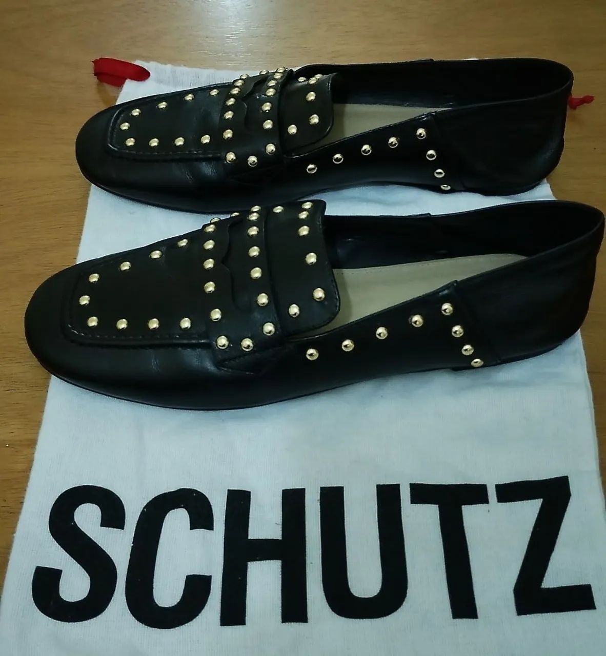 Mocassim preto com tachas  - Foto 5
