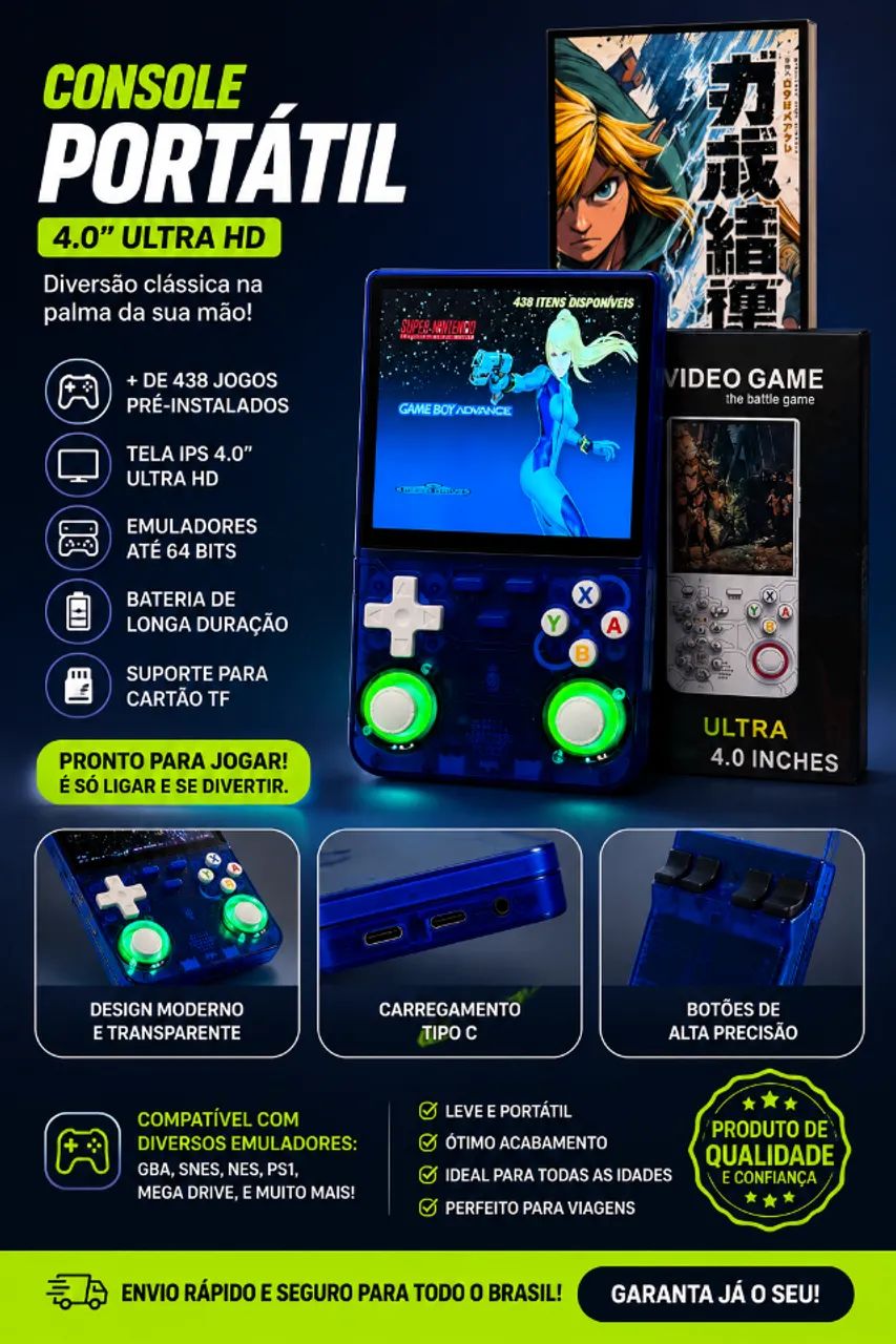 R36 ULTRA Completo na Caixa SD 256GB Valor Desapego - Consoles de