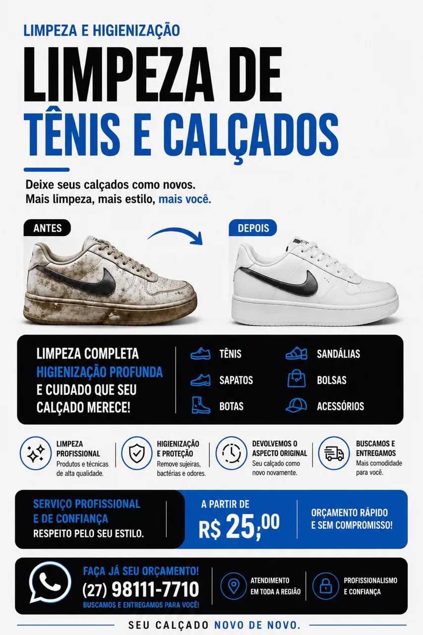 Limpeza de sapatos 