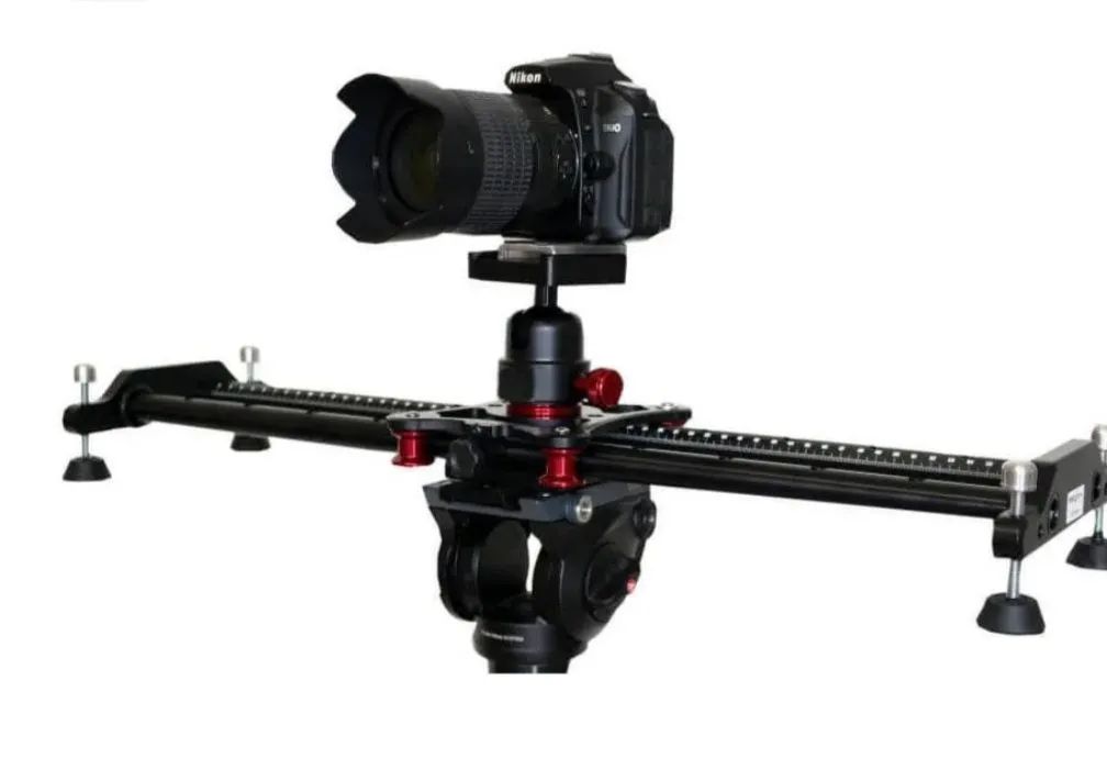 Slider Profissional 80cm C/Movimento Curvo+<br>Ball Head Vermelho - Foto 5