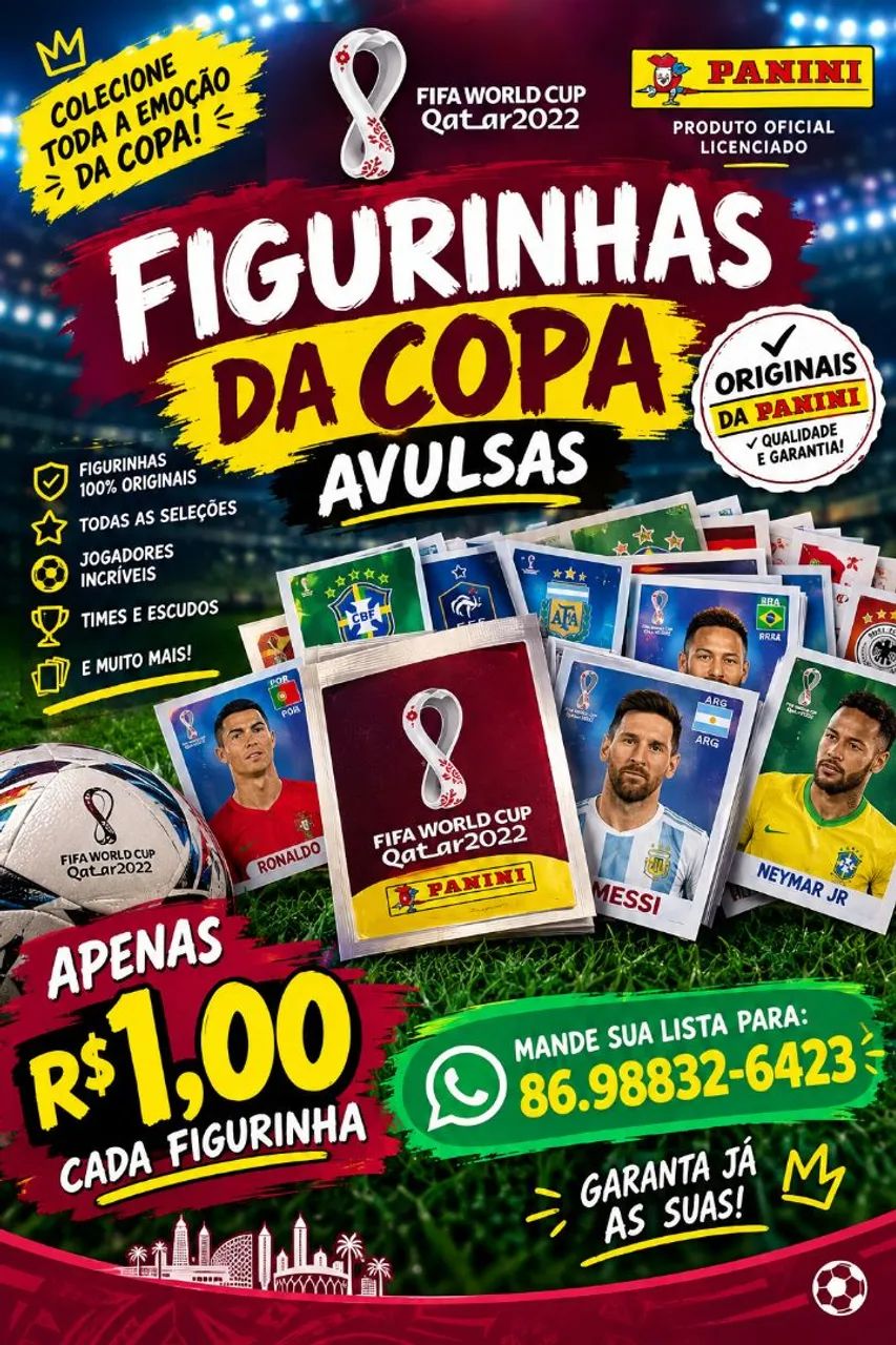 Figurinhas avulsas copa 2026
