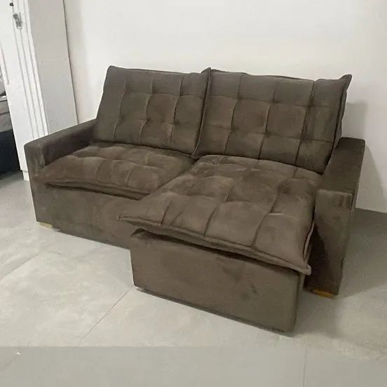 Sofá Royale Simples Retrátil e Reclinável 2m - Entrega Grátis Fortaleza - Foto 4