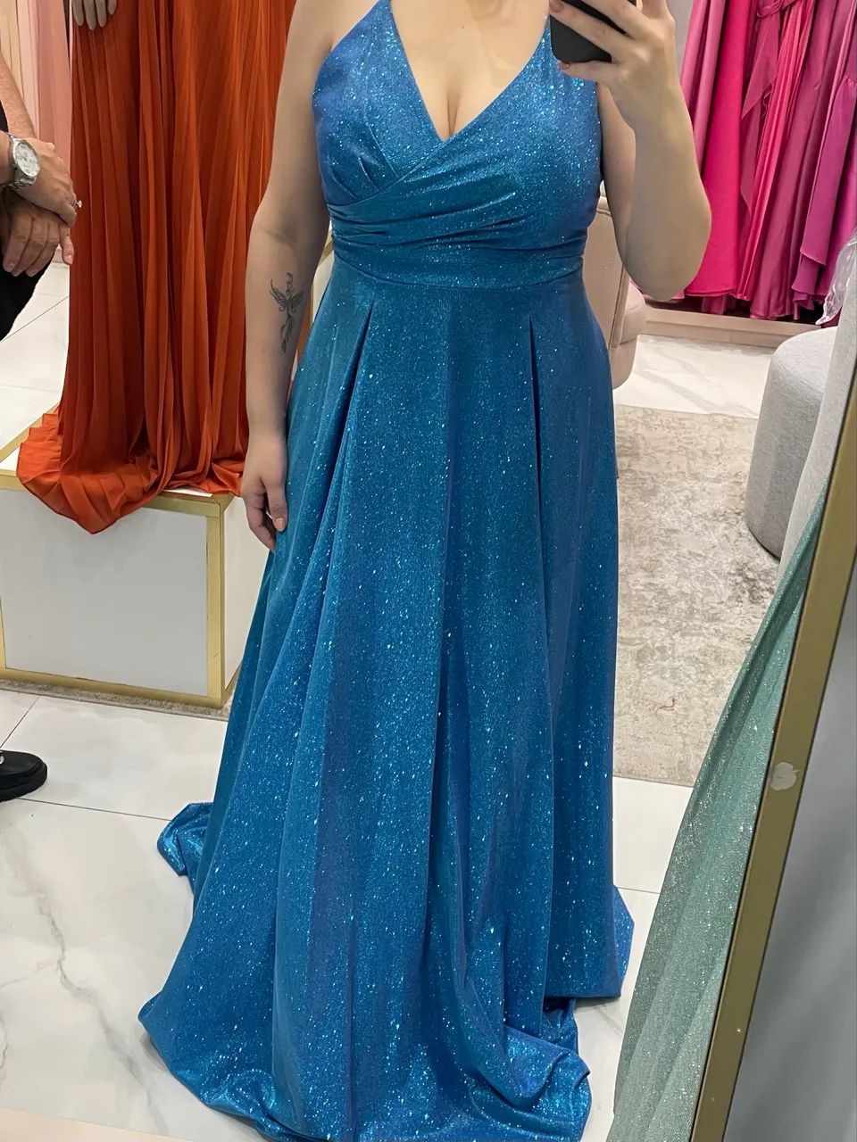 Vestido Longo Azul - Foto 4