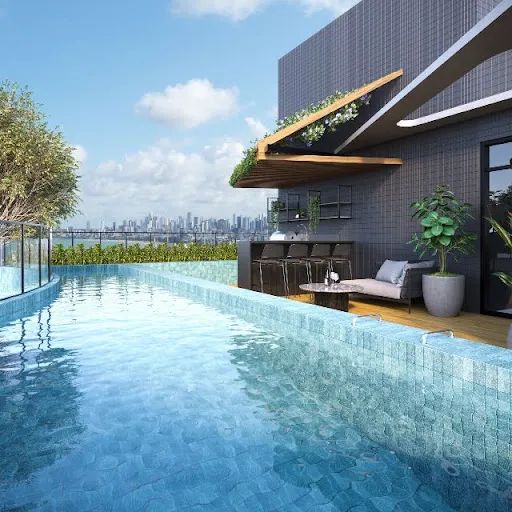 Flat na planta com área externa no Jardim Oceania - Foto 3