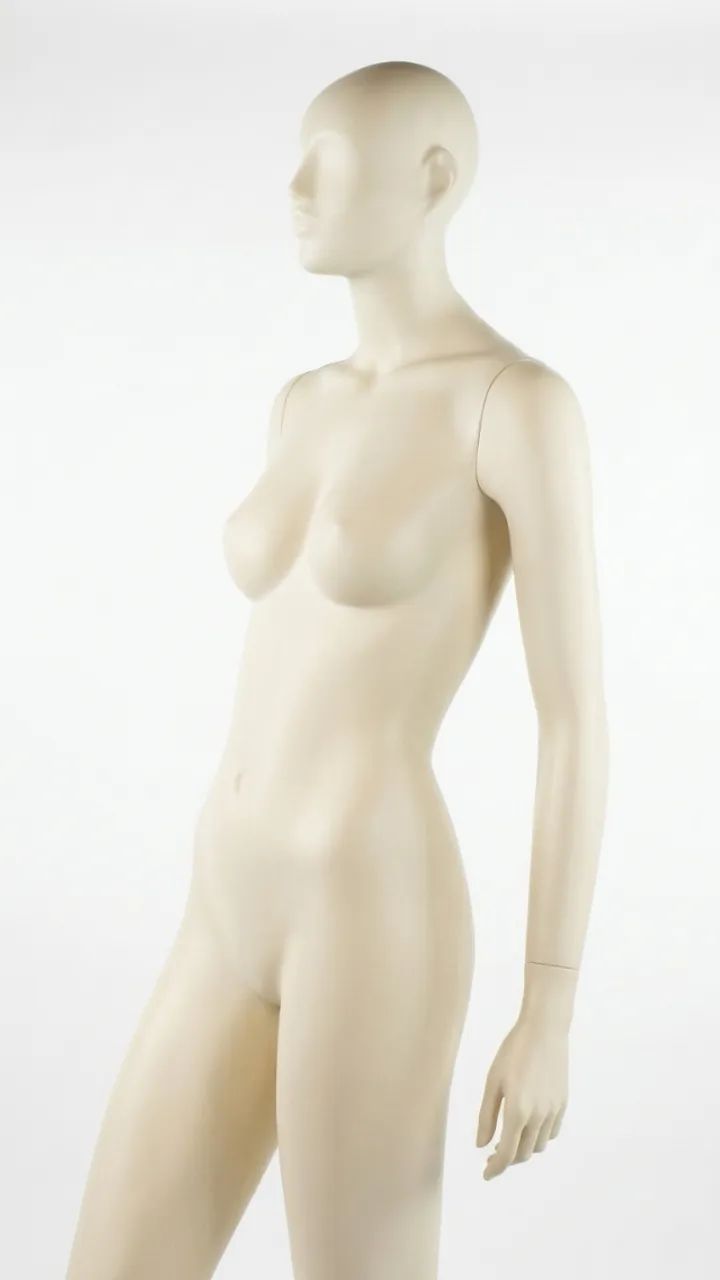 Manequim branco feminino perna dobrada - Foto 4