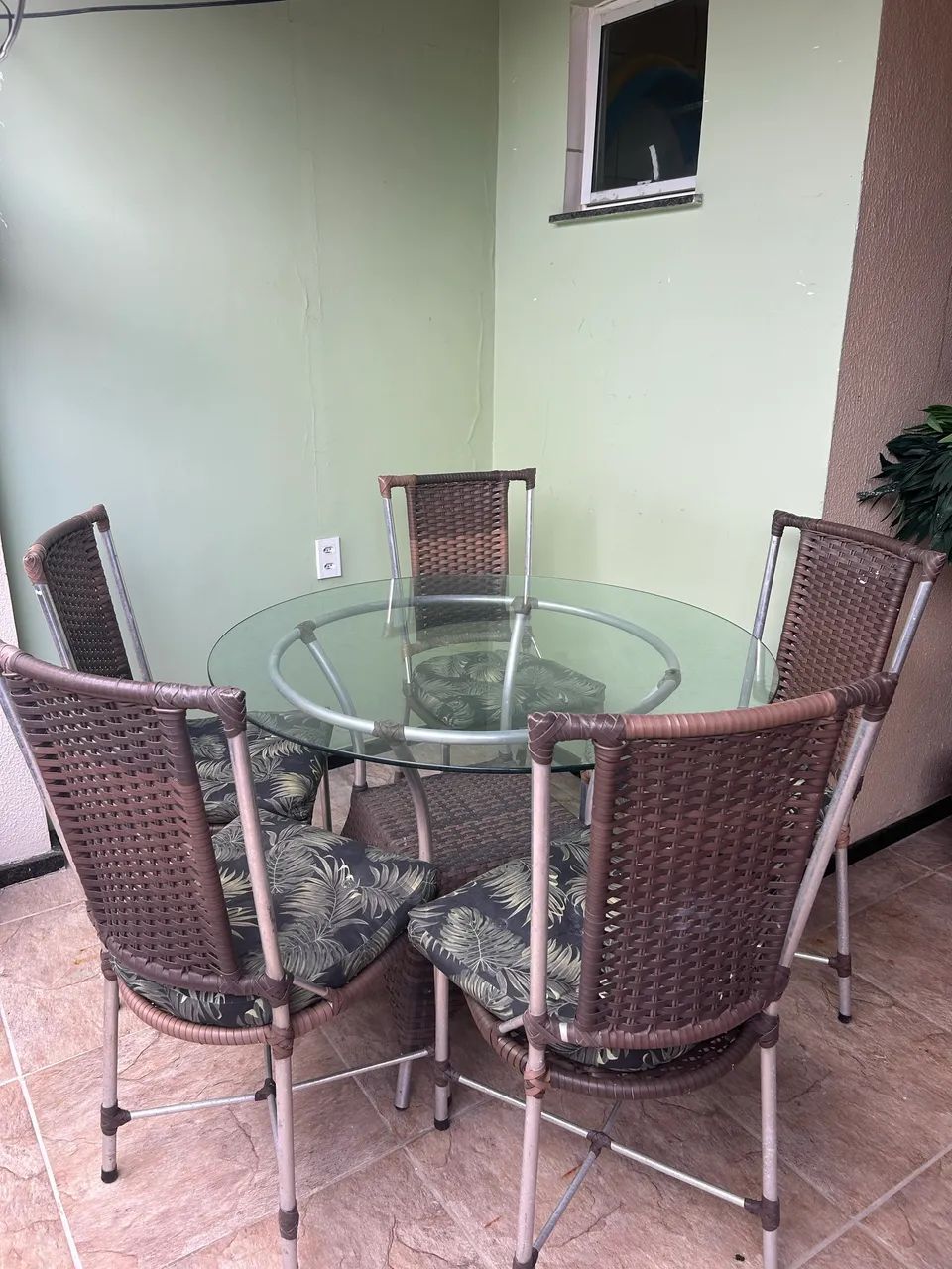 Mesa de jantar de rattan - Foto 2