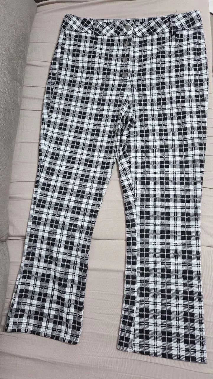 Calça xadrez