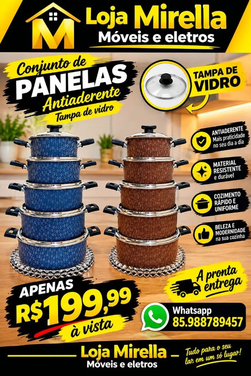 Conjunto de panelas 