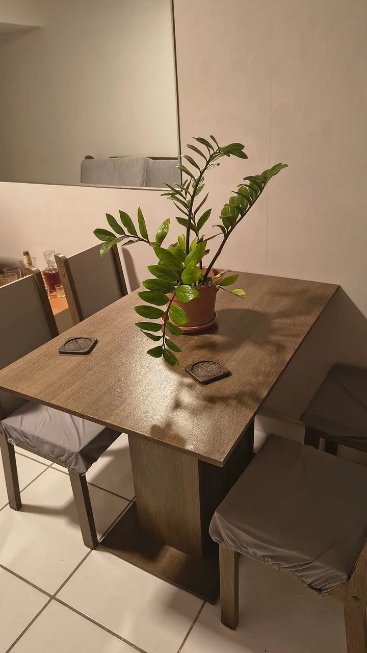 Conjunto mesa com 4 cadeiras 