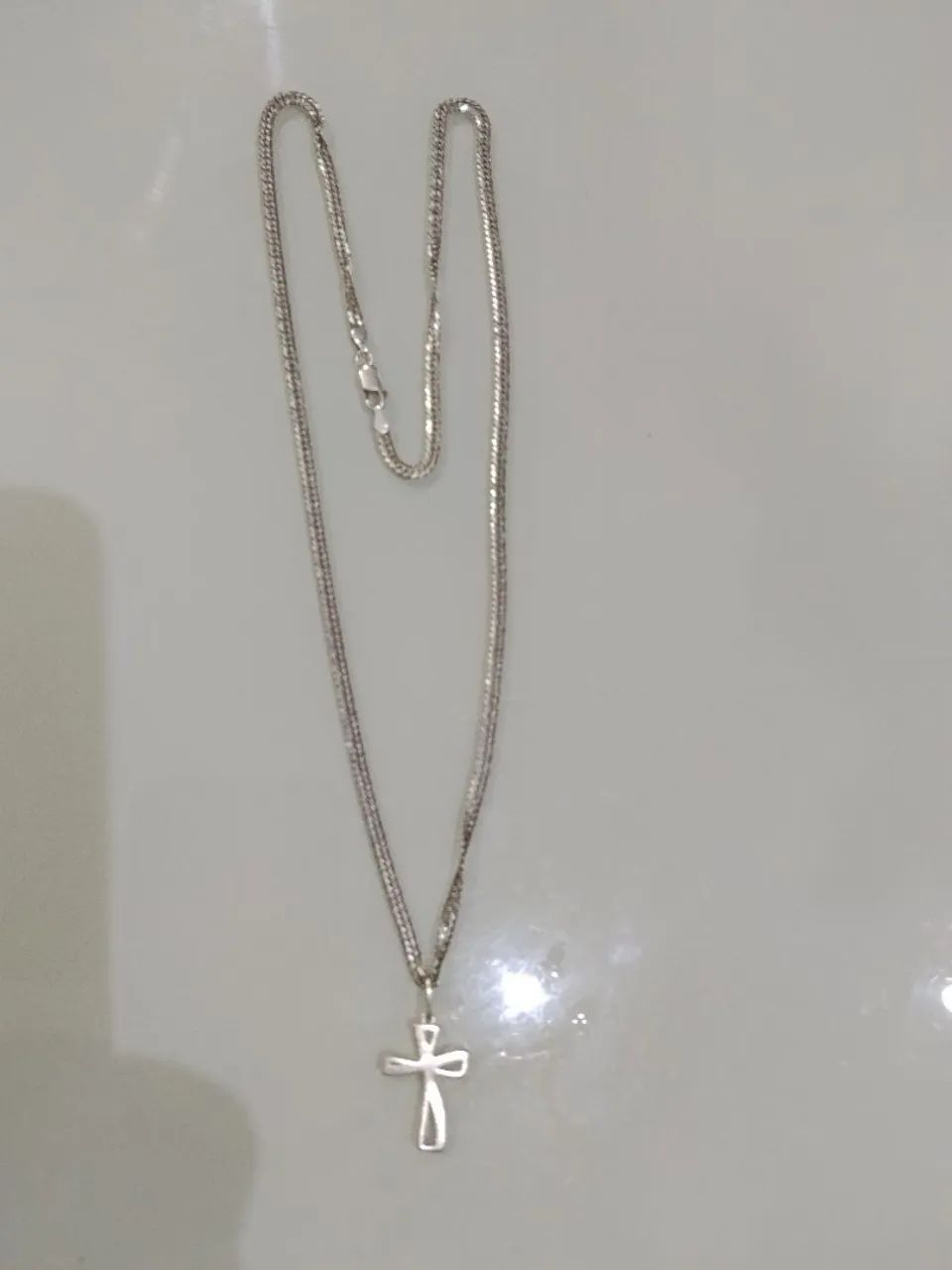 Cordão de prata  estilo Cartier  contato * - Foto 2