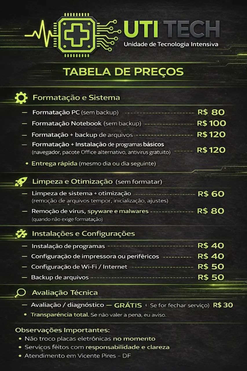 PC lento ou travando? Formatação e manutenção ? Vicente Pires - Foto 2