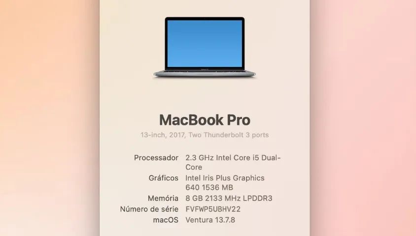 MacBook Pro 13? 2017 i5 8GB SSD 512GB + Caixa - Notebooks - Portão