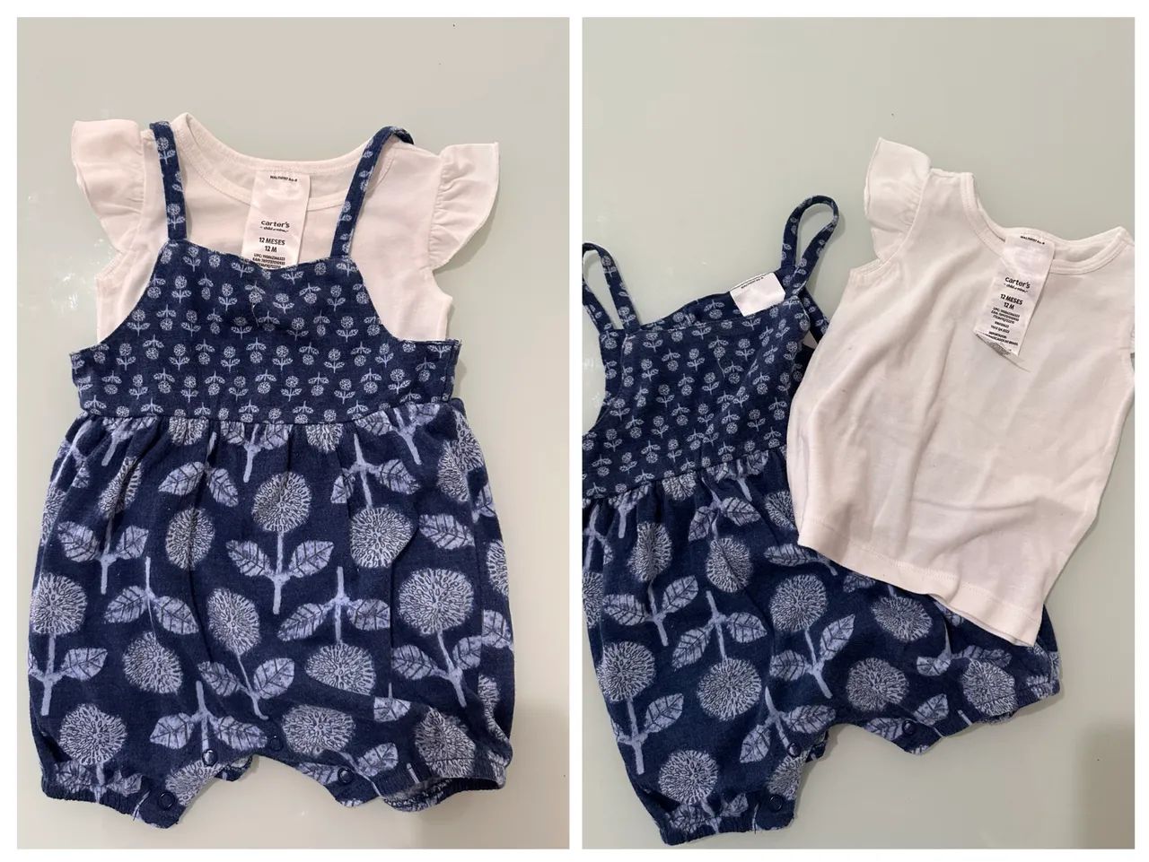 Lote roupas bebê menina 12 meses Carters, Lilica, Tip Top