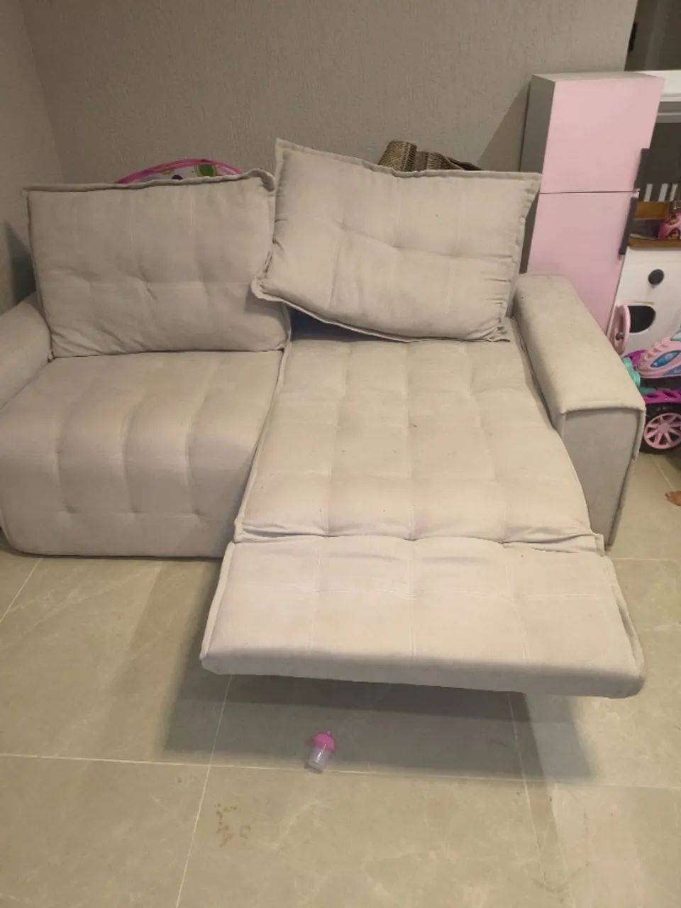 Sofá retrátil de linho  - Foto 3