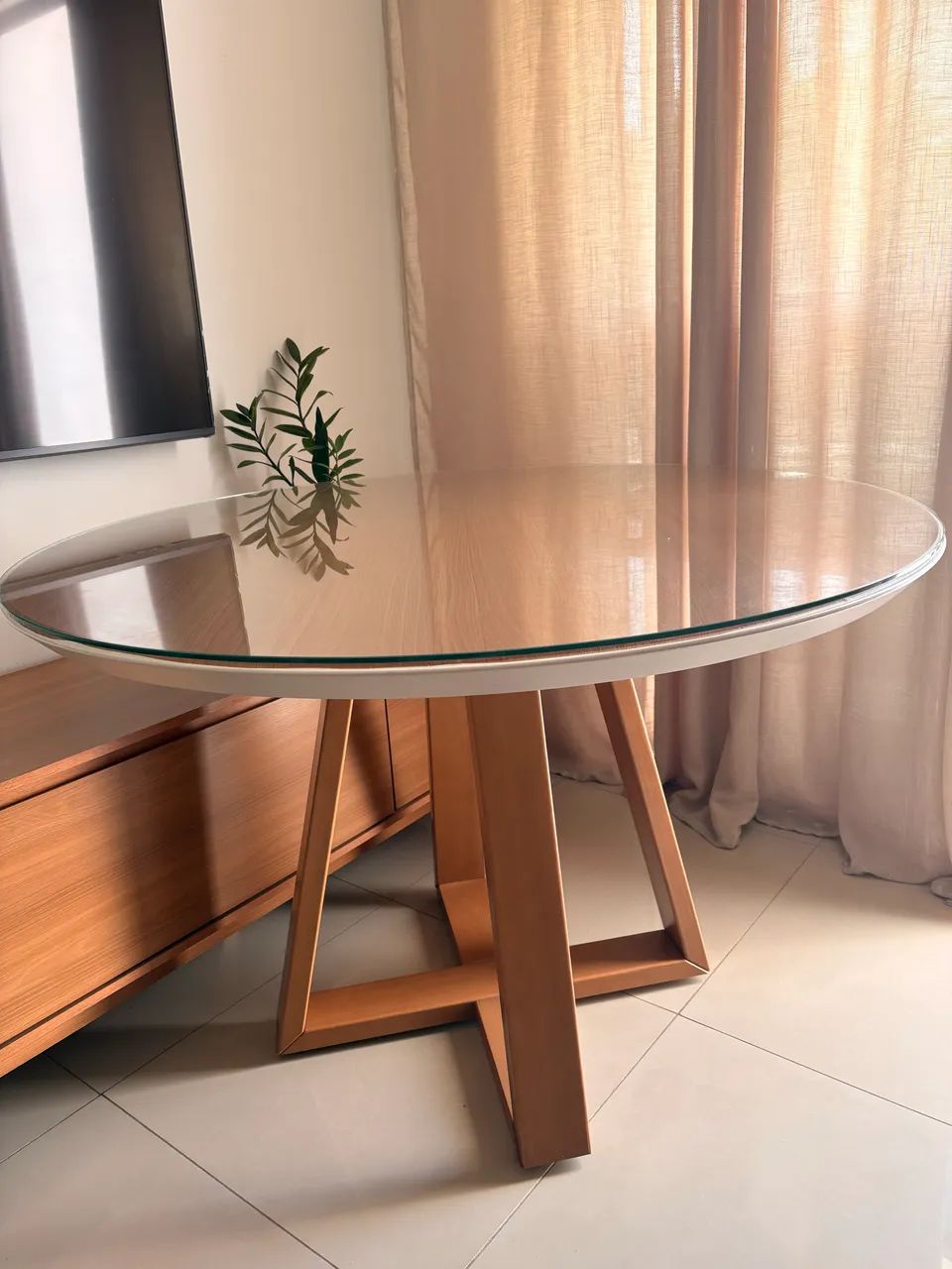 Mesa tampo de vidro  - Foto 2