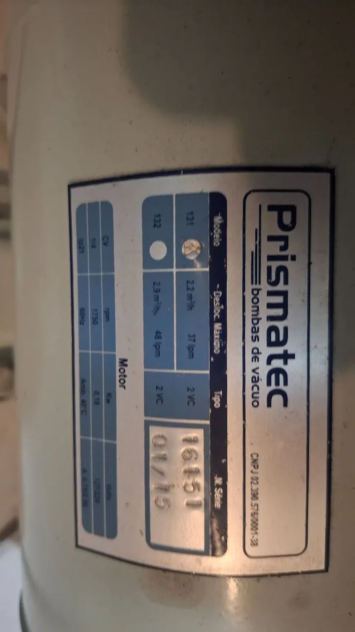 Bom de vácuo e ar comprimido Prismatec - Foto 2