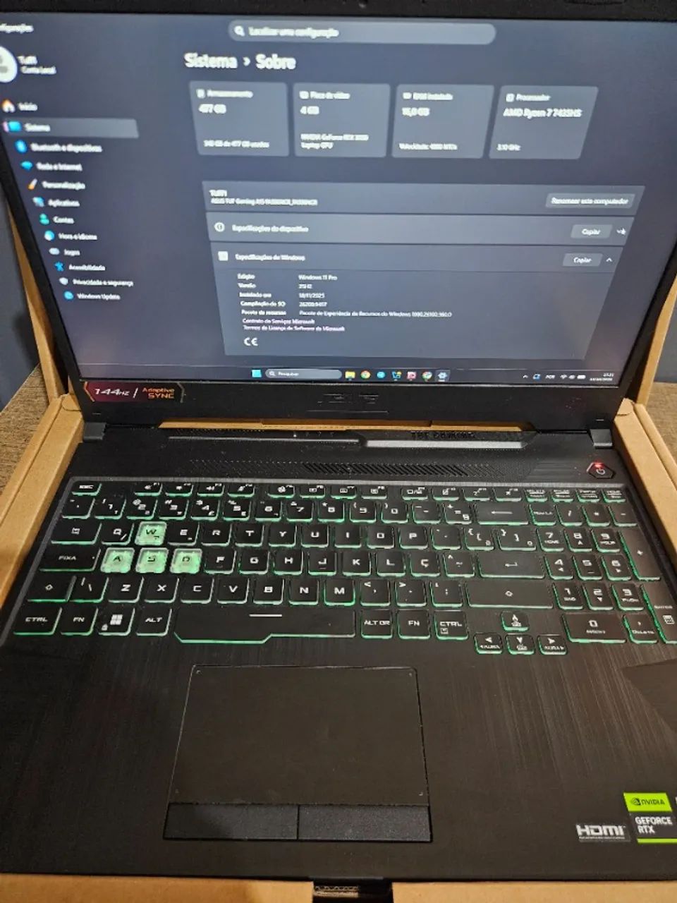 ASUS TUF Gaming A15 - Foto 4